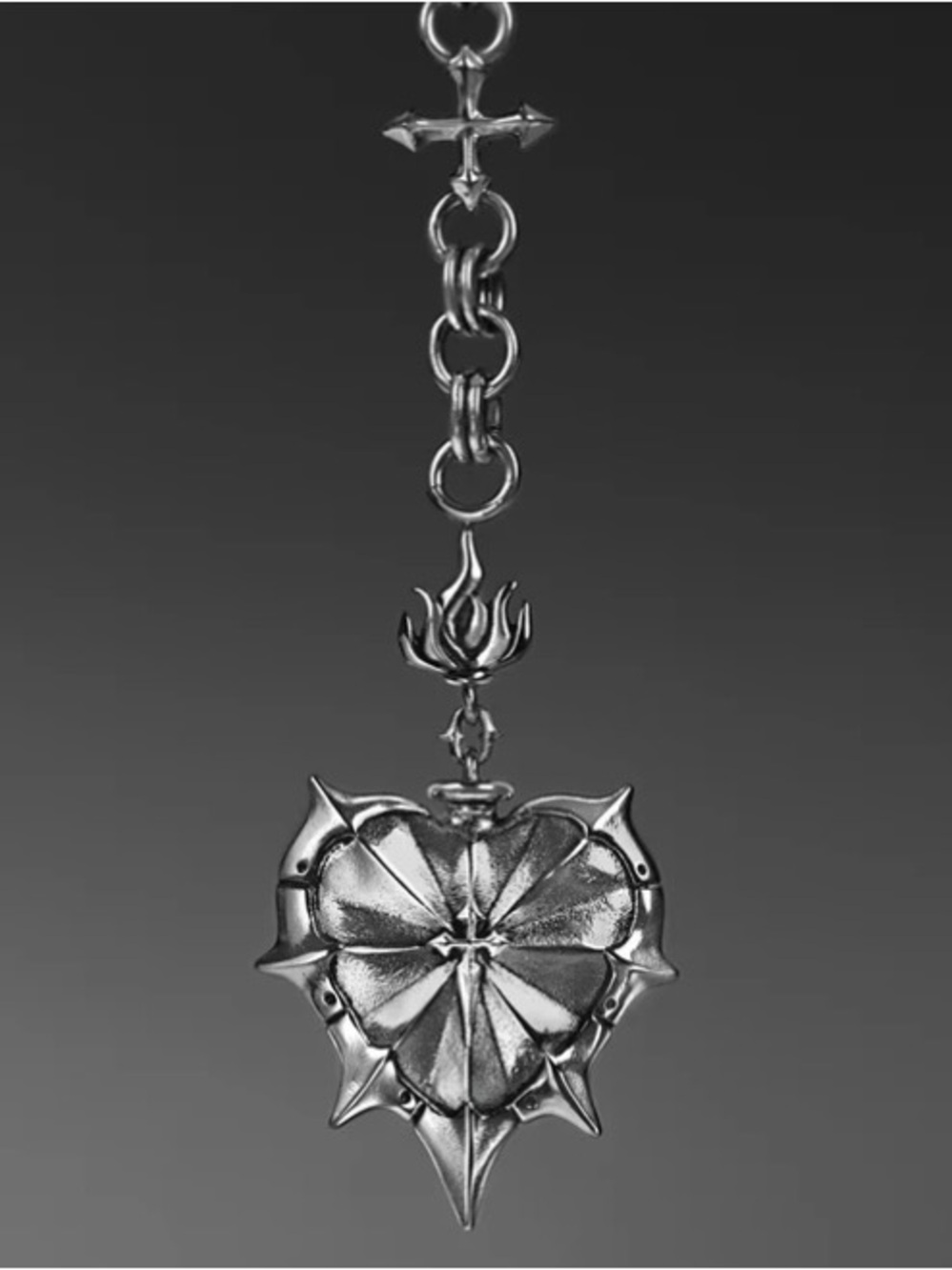 Silver Heart Pendant Necklace - Women Jewelry Necklaces